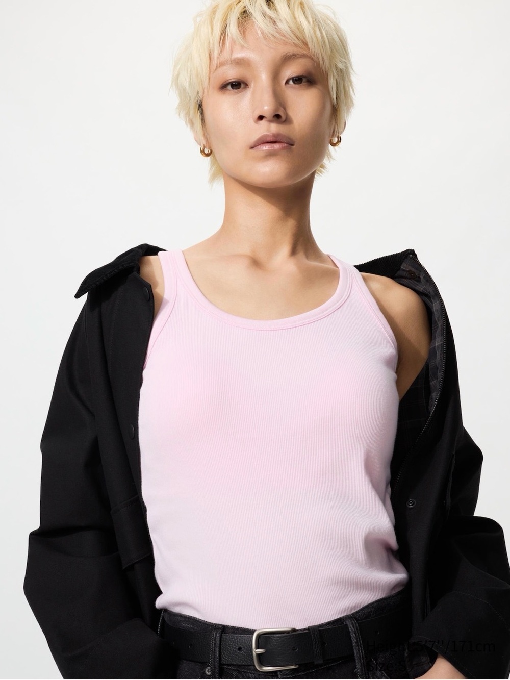 Uniqlo Women’s Ribbed Tank Top - Light Pink